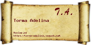 Torma Adelina névjegykártya